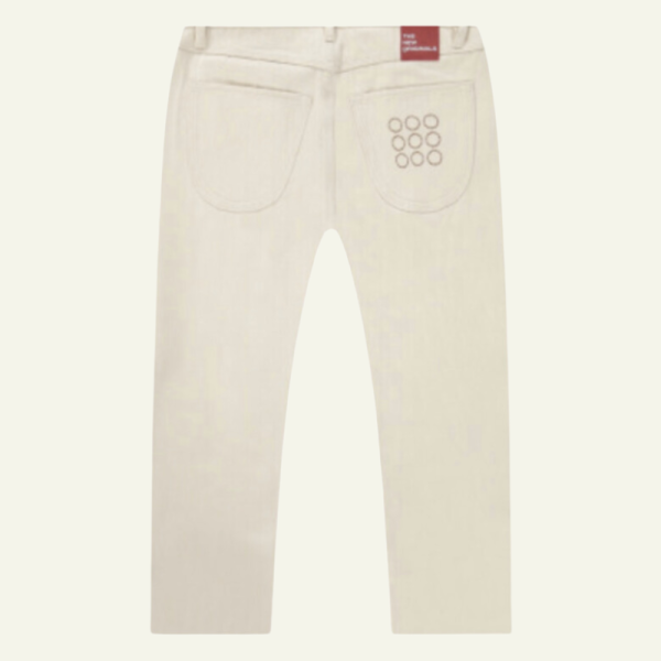 9-Dots Relaxed Jeans White...