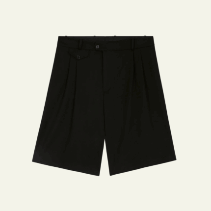 Le short de costume noir