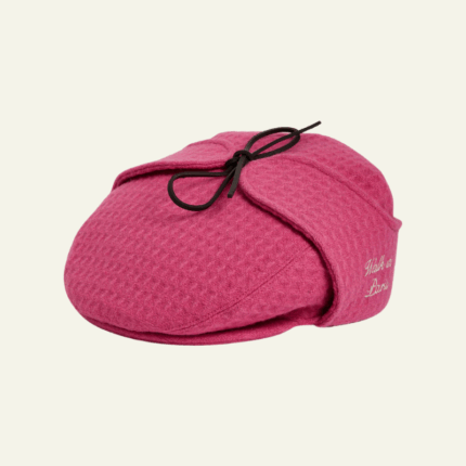 Le béret sherlock en laine rose